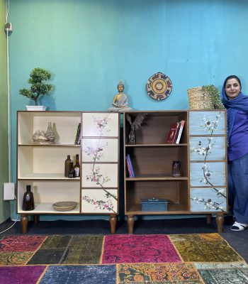 کتابخانه چوبی هنری