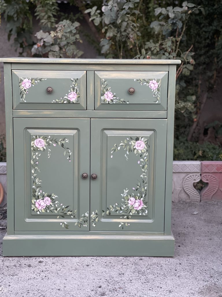 کنسول چوبی هنری