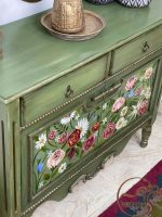 کنسول چوبی سبز