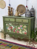 کنسول چوبی سبز