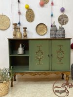 کنسول چوبی سبز