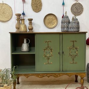 کنسول چوبی سبز