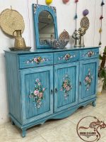 کنسول چوبی سه در