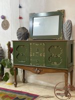 کنسول چوبی سبز