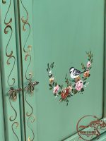 کنسول چوبی سه در سبز