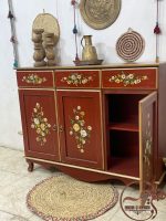 کنسول چوبی سه در قهوه ای