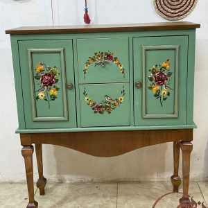 کنسول چوبی سبز