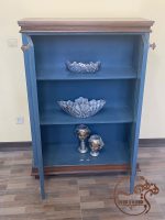 بوفه چوبی ویترینی ابی