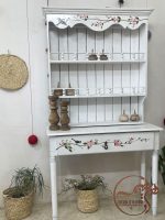 کافیبار چوبی سفید نقاشی شده