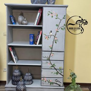 کتابخانه چوبی هنری