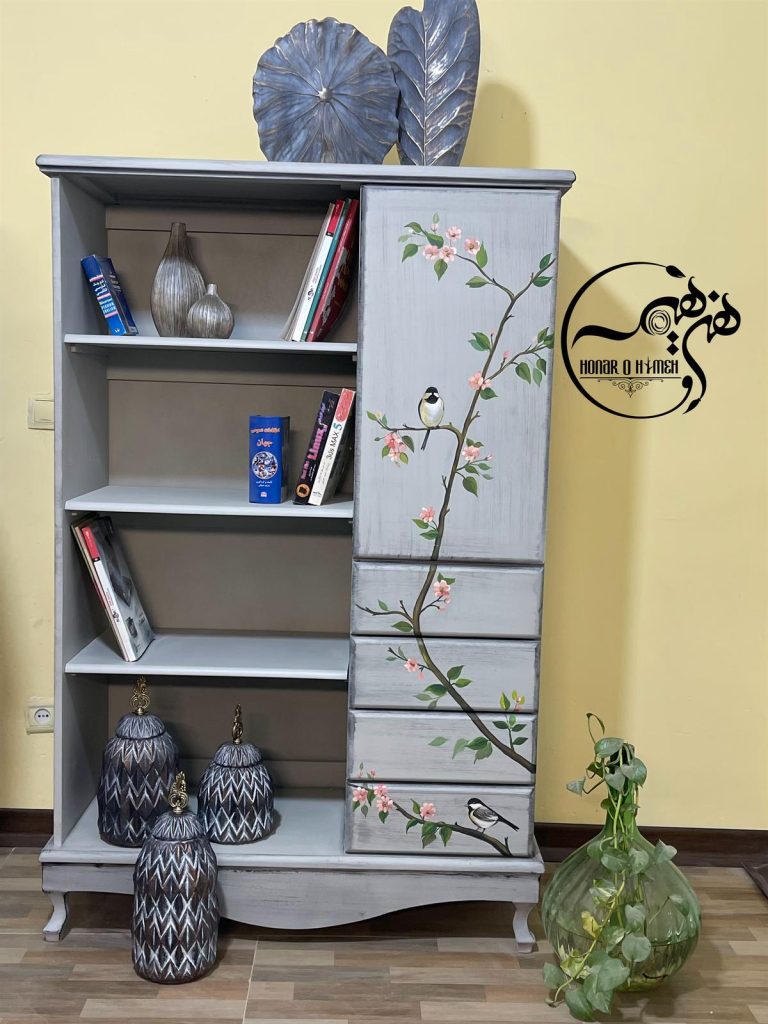 کتابخانه چوبی هنری