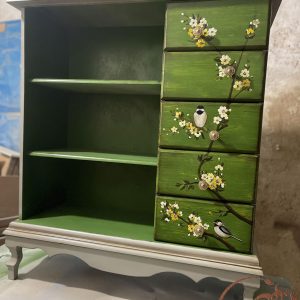 کتابخانه چوبی سبز