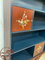 کتابخانه چوبی ساده و شیک
