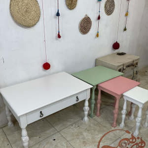 میز عسلی و جلو مبلی چوبی