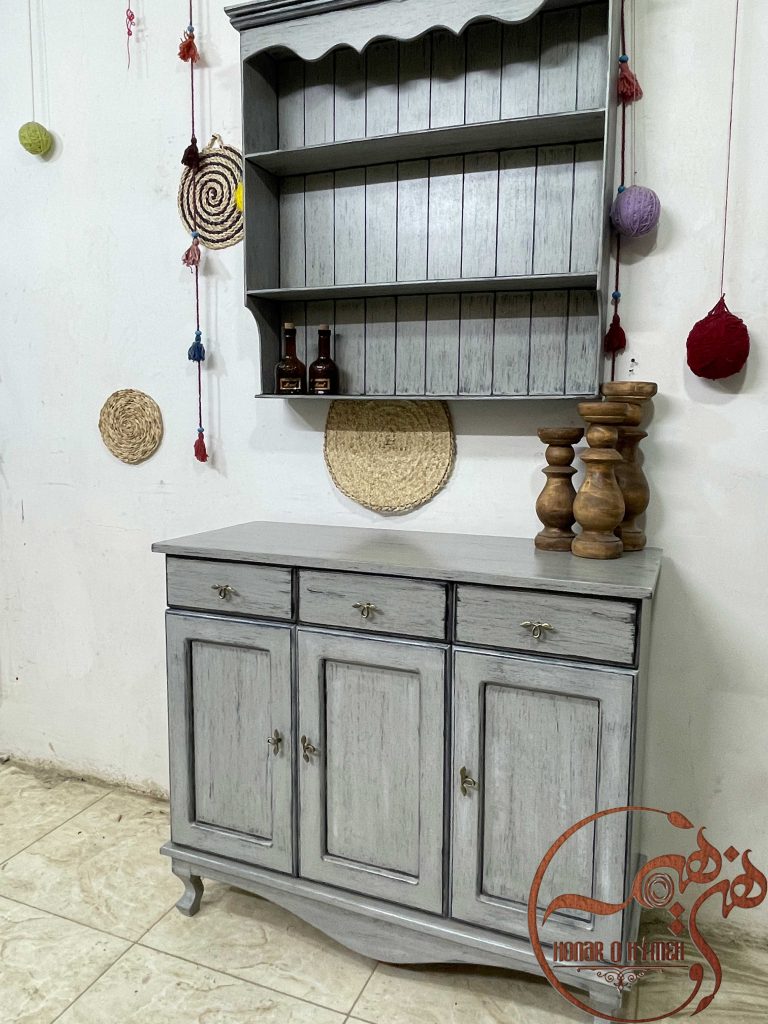 ست کنسول و شلف چوبی