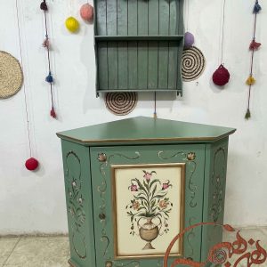 ست کنسول و شلف چوبی