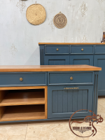 ست میز تلویزیون و کنسول چوبی