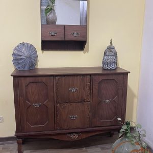 کنسول چوبی قهوه ای