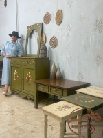 ست کنسول و میز جلو مبلی چوبی