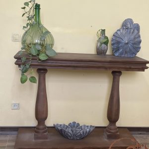 کنسول چوبی قهوه ای