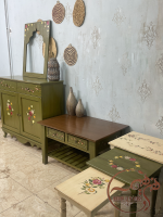 ست کنسول و میز جلو مبلی چوبی