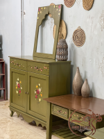 ست کنسول و میز جلو مبلی چوبی