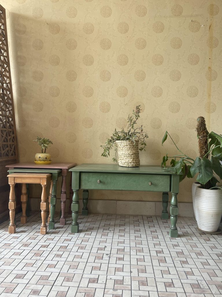 میز جلو مبلی و عسلی چوبی