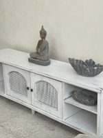 میز تیوی چوبی سفید شیک