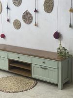 میز تیوی چوبی سبز