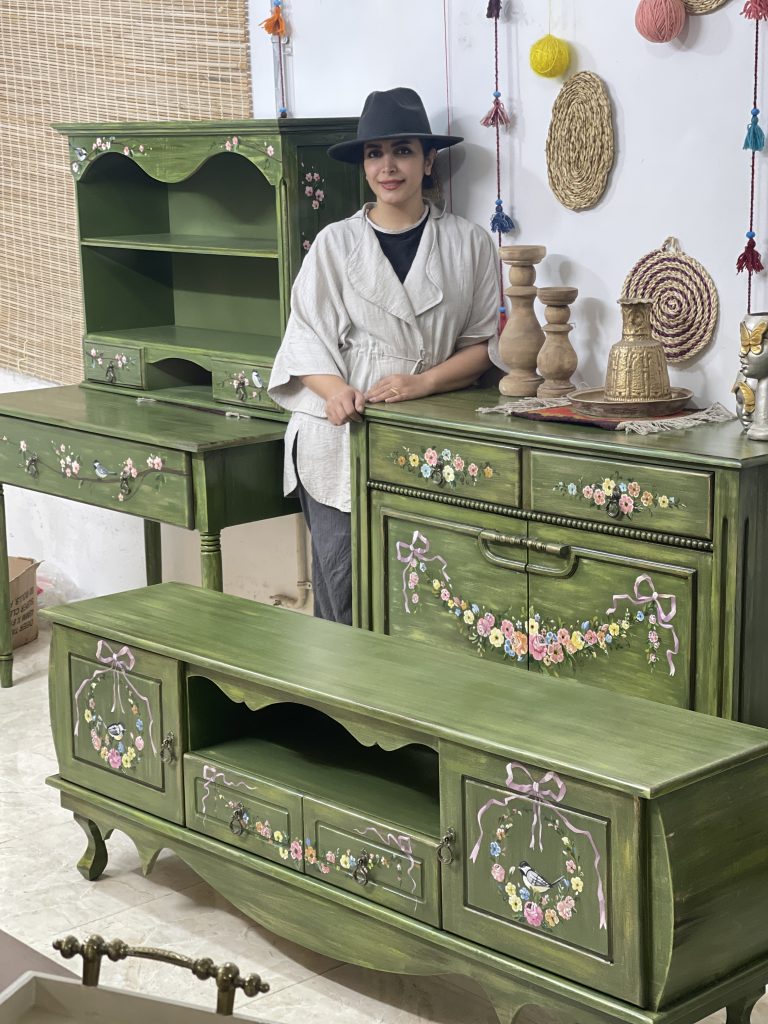 ست چوبی سبز