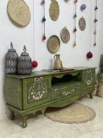 میز تیوی چوبی سبز