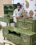 ست چوبی سبز