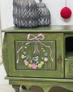 میز تیوی چوبی نقاشی شده