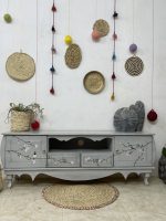 میز تیوی چوبی طوسی