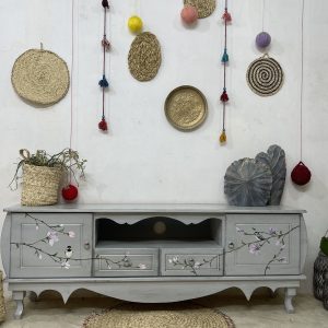 میز تیوی چوبی طوسی