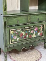 بوفه چوبی سبز