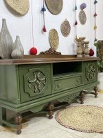 میز تیوی چوبی سلطنتی سبز