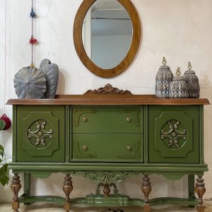 کنسول چوبی سبز سلطنتی