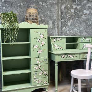 ست میز تحریر و کتابخانه