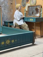 سرویس خواب چوبی سبز