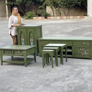 ست میز تلویزیون و کنسول کلاسیک