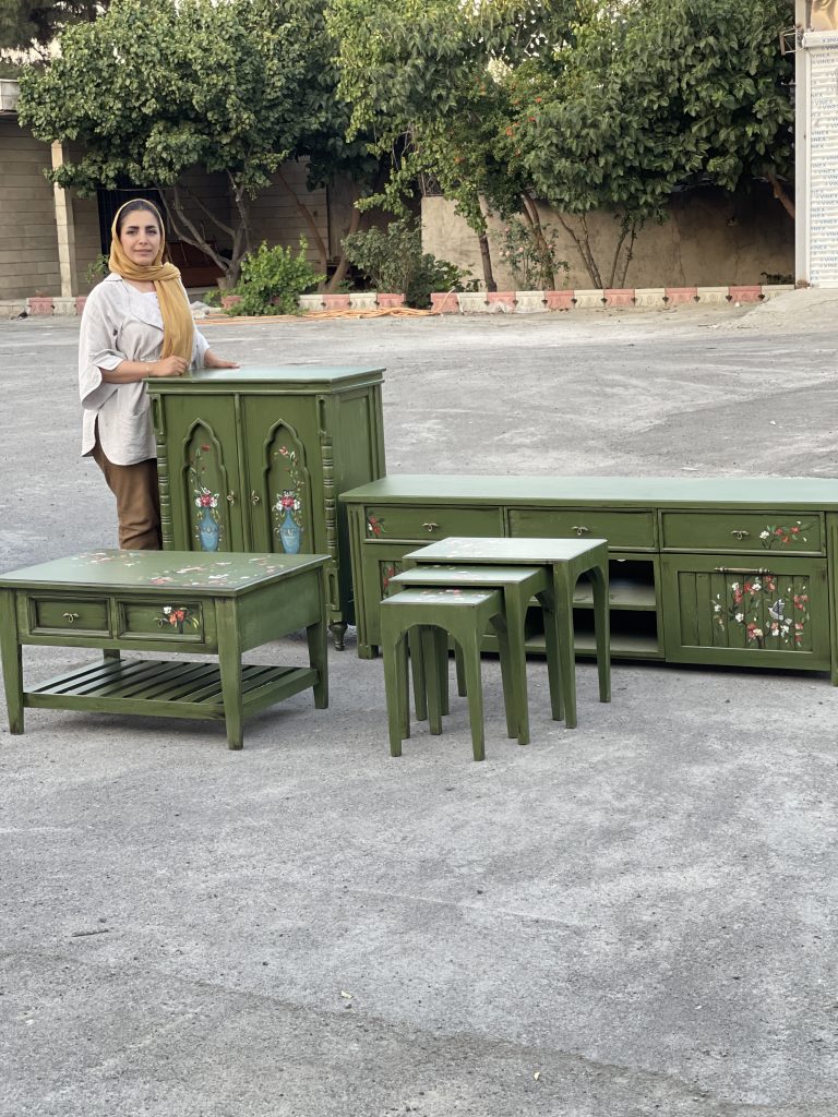 ست میز تلویزیون و کنسول کلاسیک