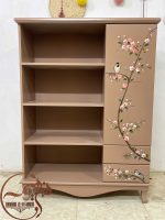 کتابخانه چوبی ساده و شیک