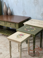 ست کنسول و میز جلو مبلی چوبی