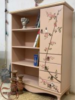 کتابخانه چوبی ساده و شیک