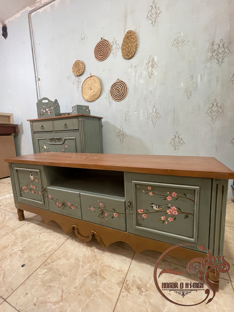 ست میز تلویزیون و کنسول کلاسیک