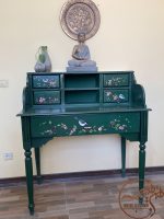 میز تحریر چوبی سبز