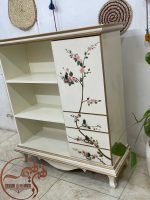 کتابخانه چوبی ساده و شیک