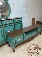 ست میز تیوی و کنسول چوبی