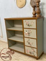 کتابخانه چوبی ساده و شیک